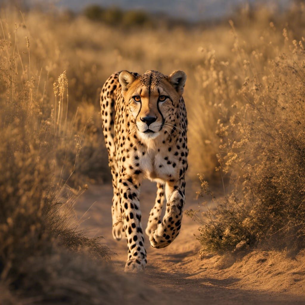 Cheetah Chase on the African Savannah