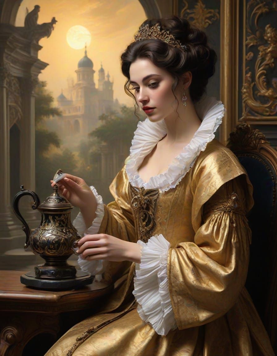 Mystical Witch Enchants with Feline Companion