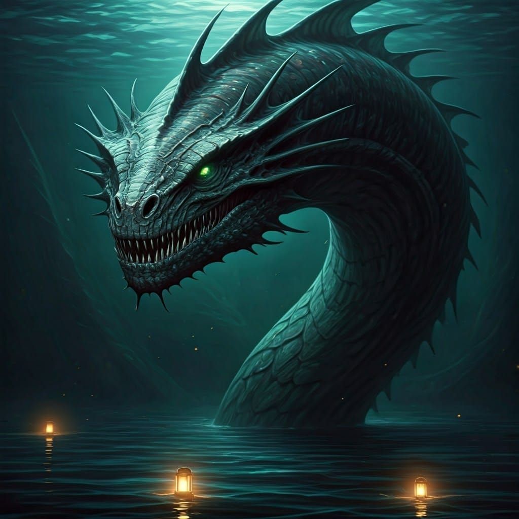 Gargantuan, Bioluminescent Sea Monster Rises from the Dreamw...