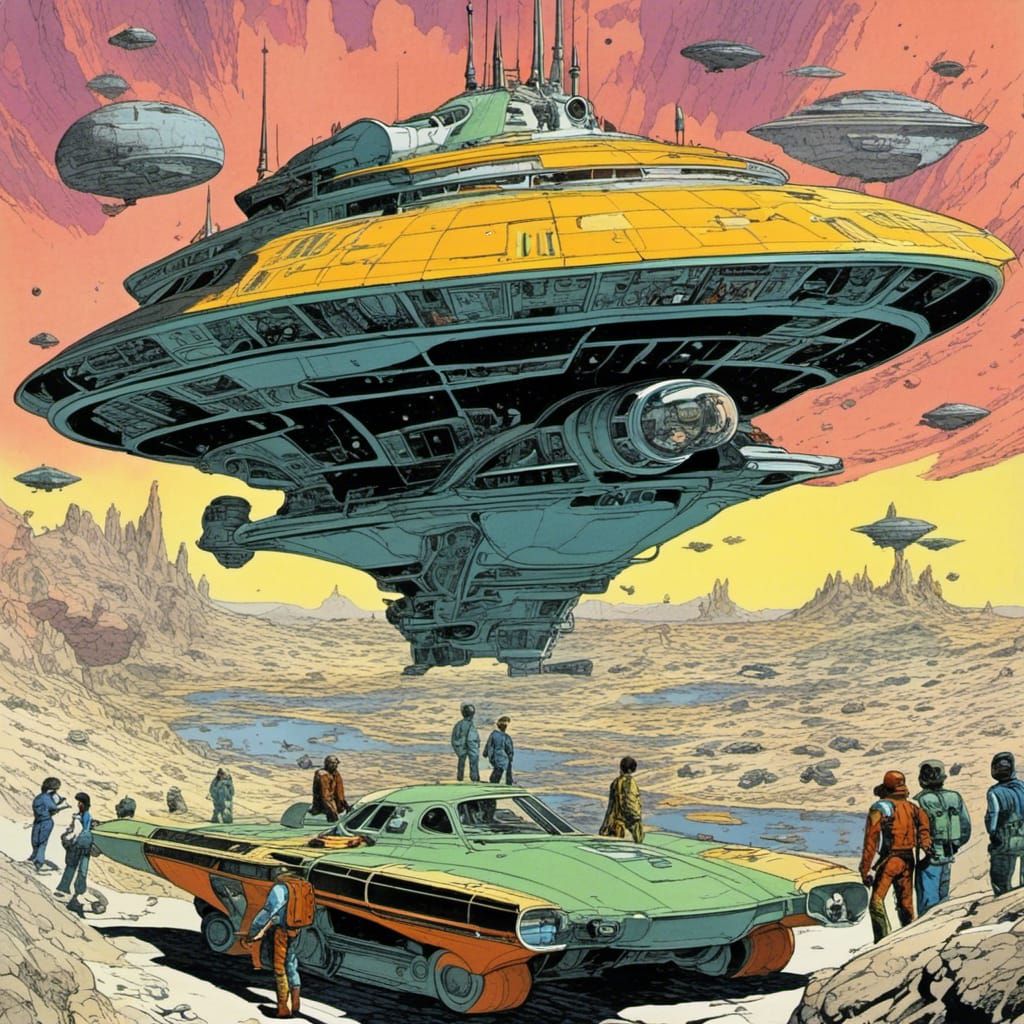 Spaceship Captain's Difficult Decision in Space