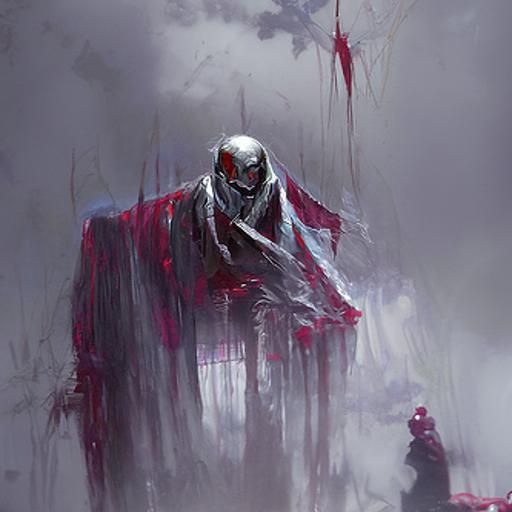 Sinister Figure in Digital Art Style