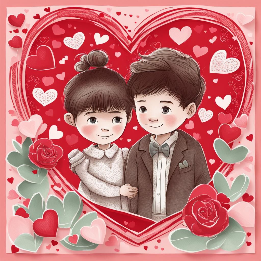 Classic Valentine's Day Card Design