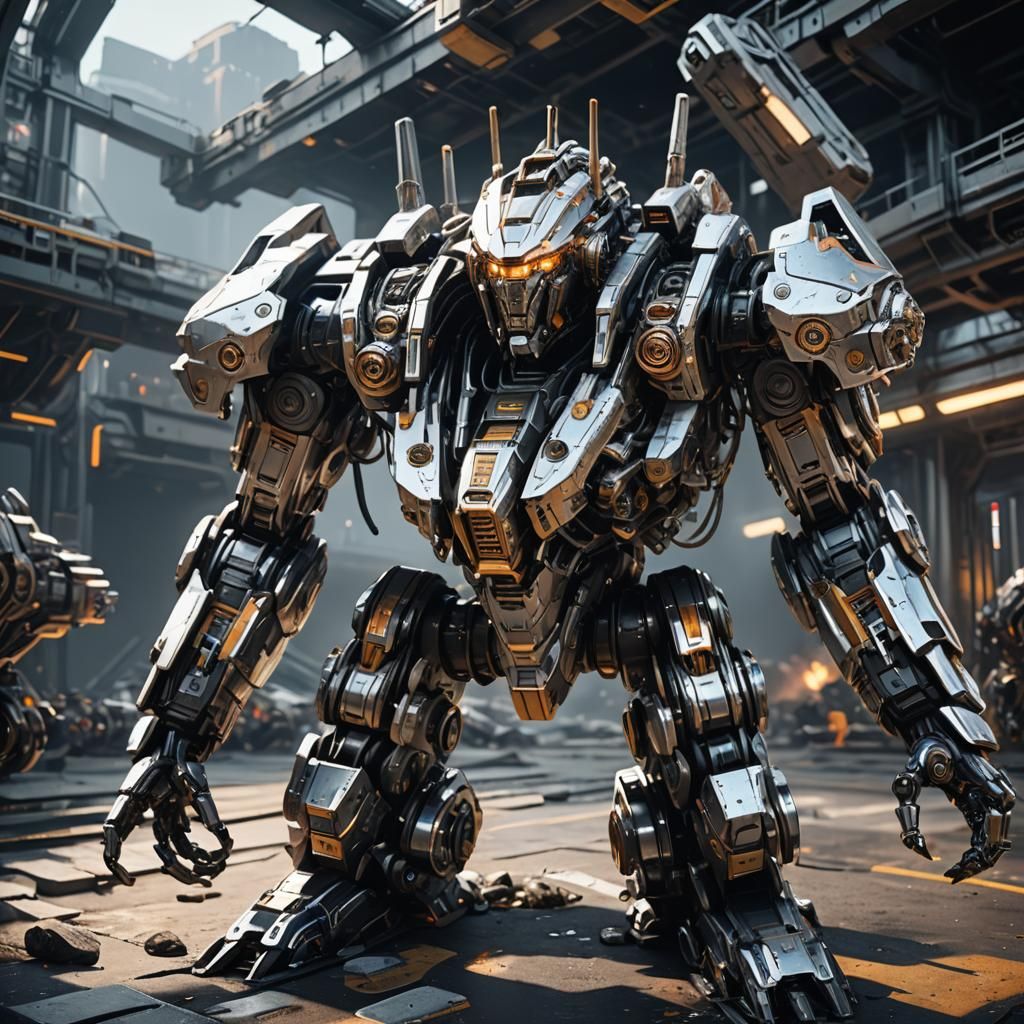 Futuristic Sci-Fi King Mech in 8K Resolution