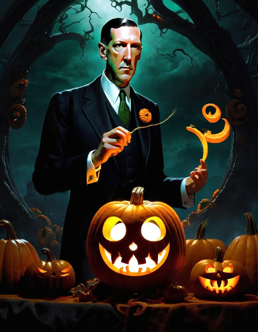 Pumpkin Carving with H.P. Lovecraft