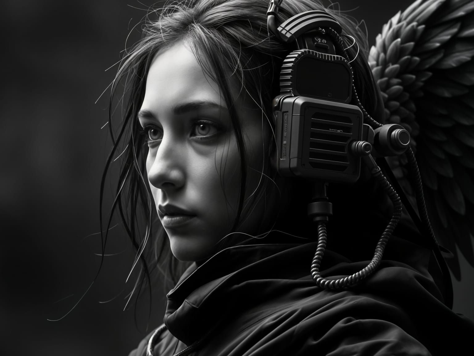 Evolving Soldier Fusion Portrait Displaying Warfare