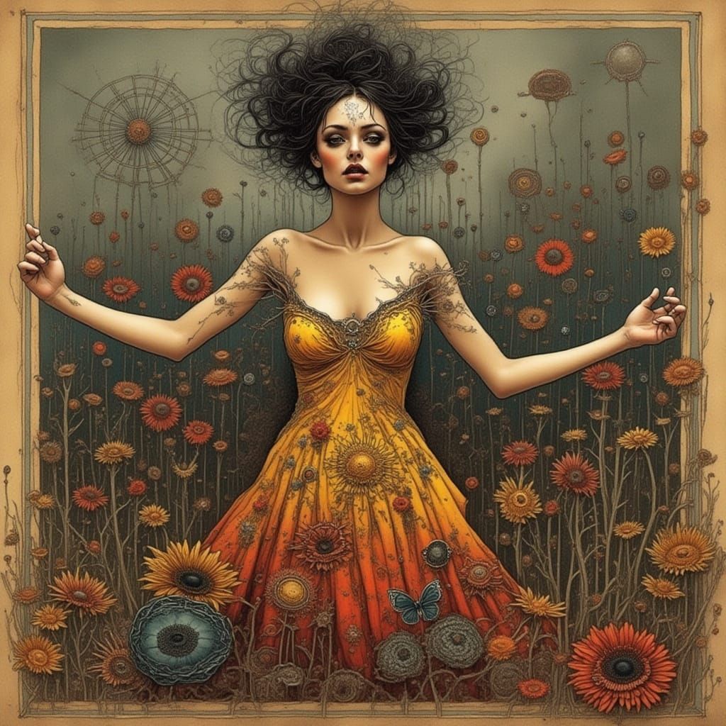 Feminine Fury in Expressionist Colors