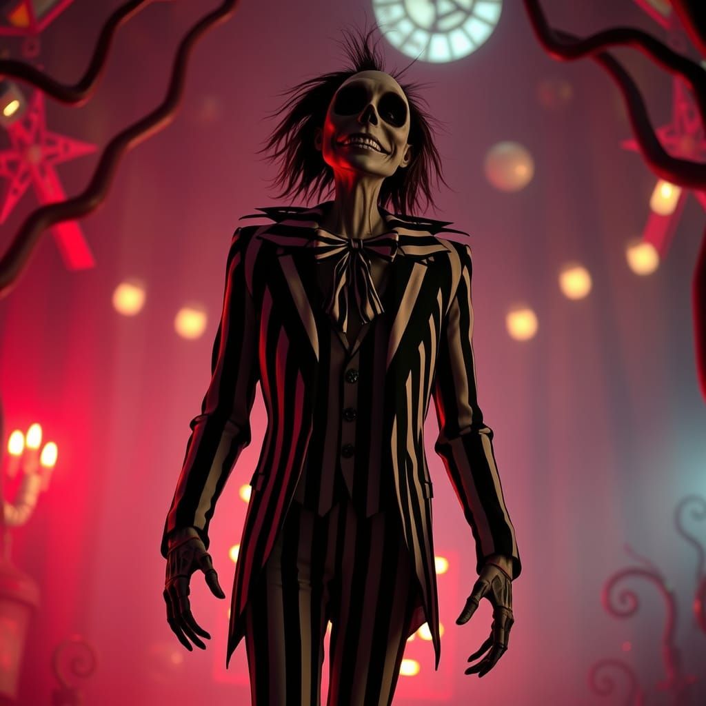 Beetlejuice in a Dark Whimsical World