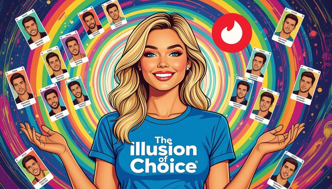 Tinder Profiles in Dystopian Psychedelic Style