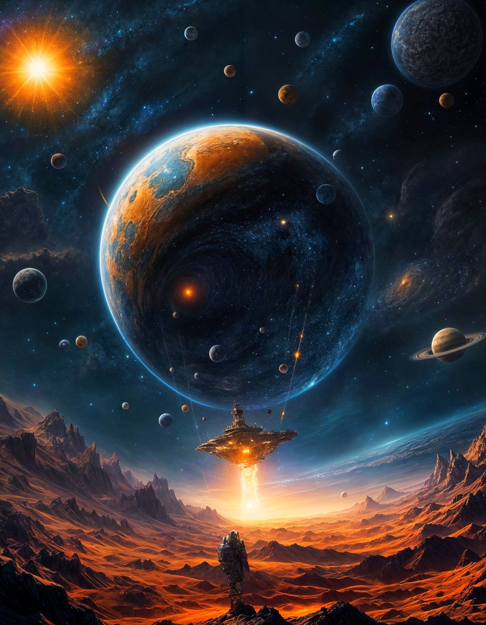 Solar System as Helium Balloons in Deep Space