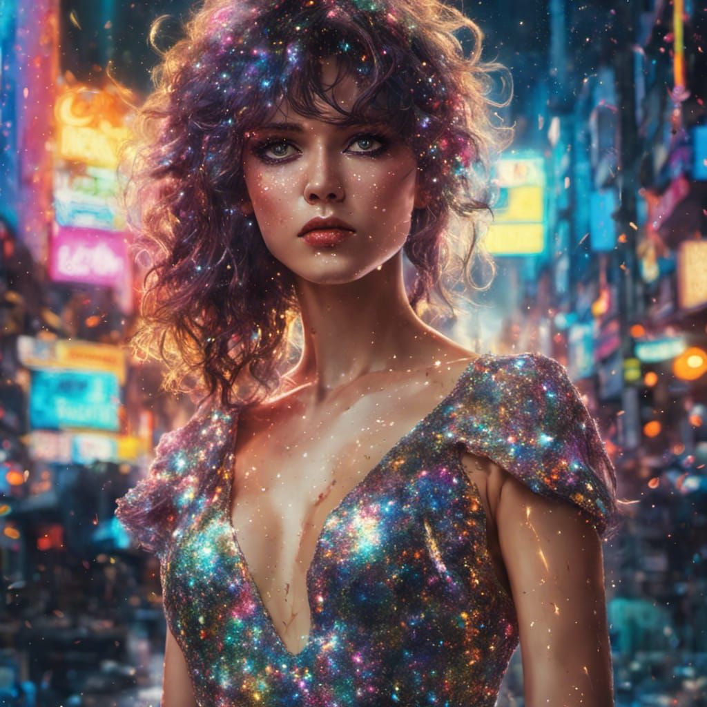 80s Anime Pop Star Album Cover