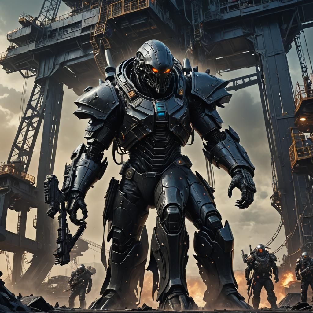 Alien Elite Invasion: Dark Fantasy Concept Art