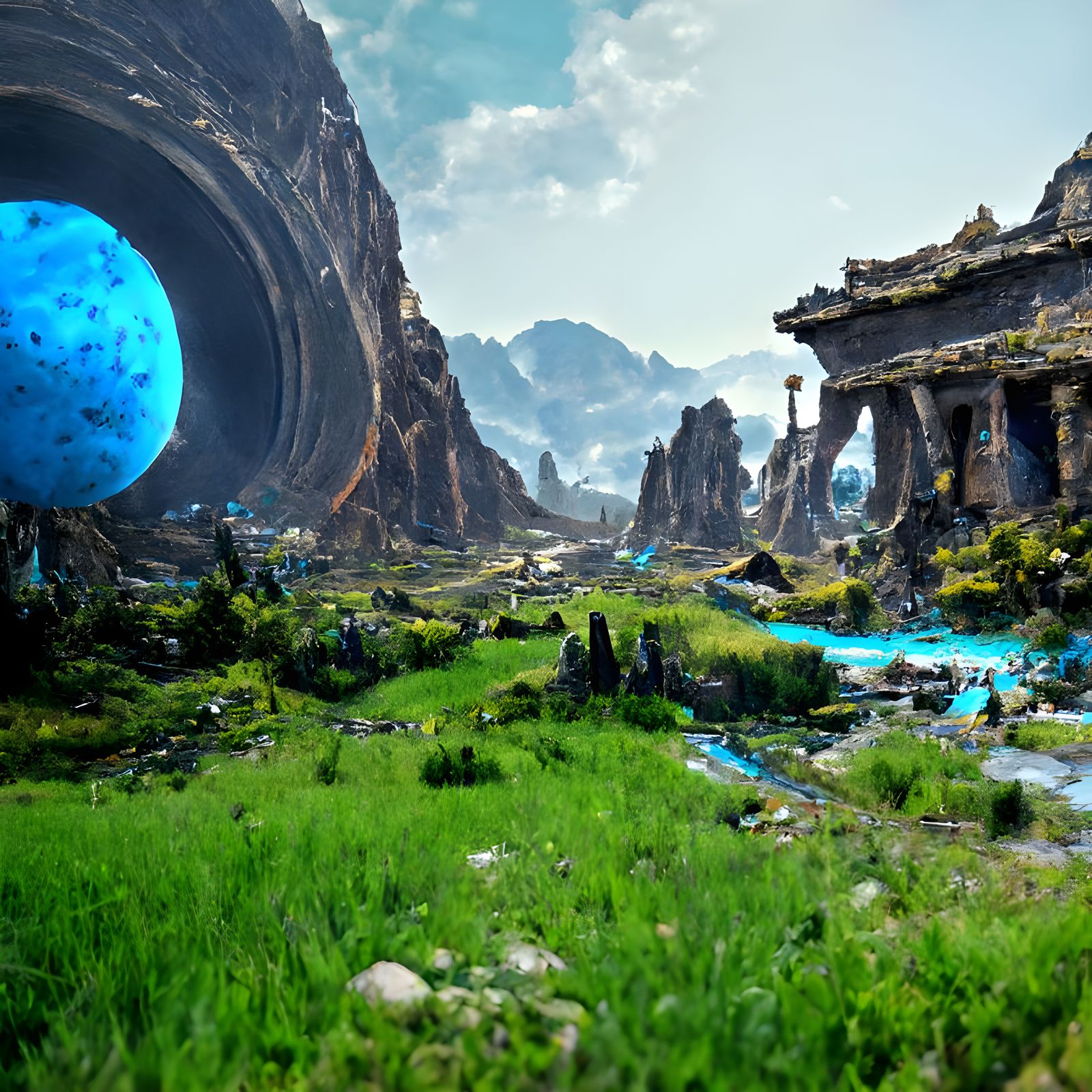 Nested Realities: Video Game Solar System with Time Portal