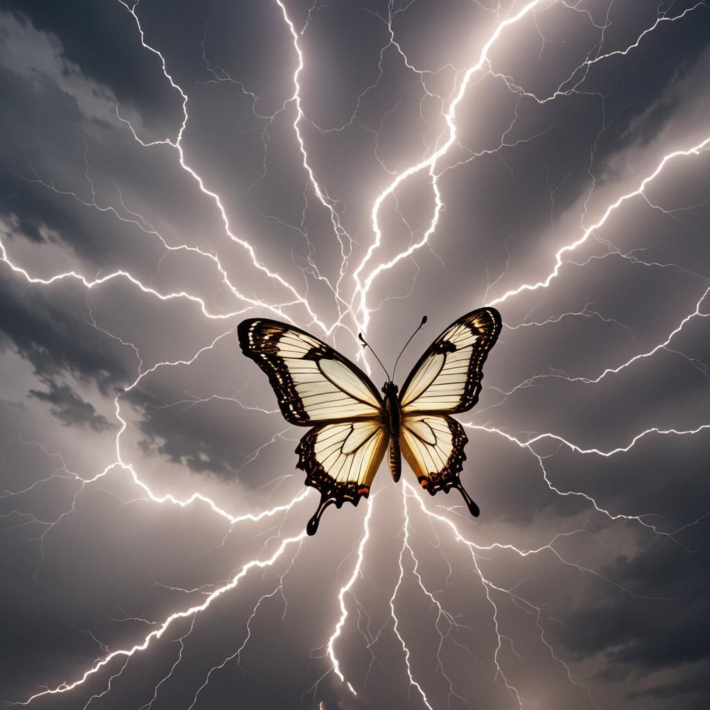 Butterfly Made of Lightning