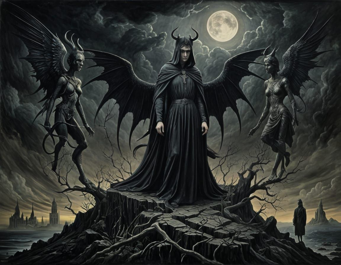 Gothic Dreamscape: Lover Between Heaven and Hell