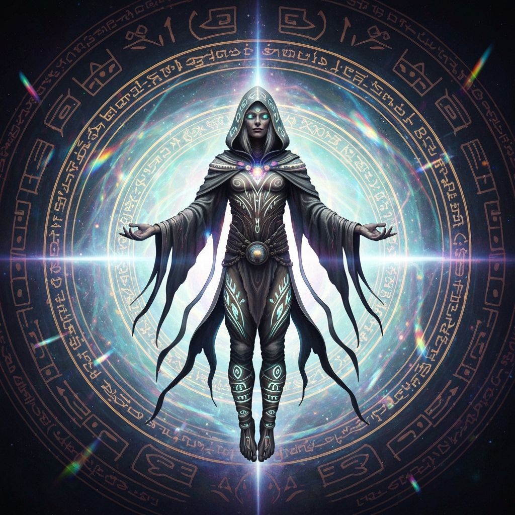 Celestial Shaman in Cosmic Vortex of Energy