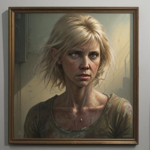 Derelict Debbie: Oil Painting Portrait