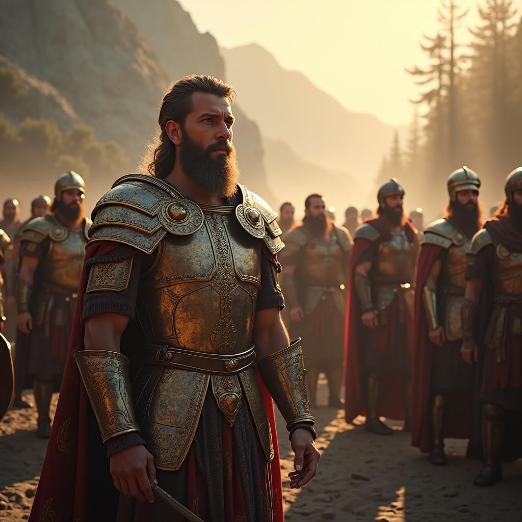 Heroic Gathering in Ornate Armor