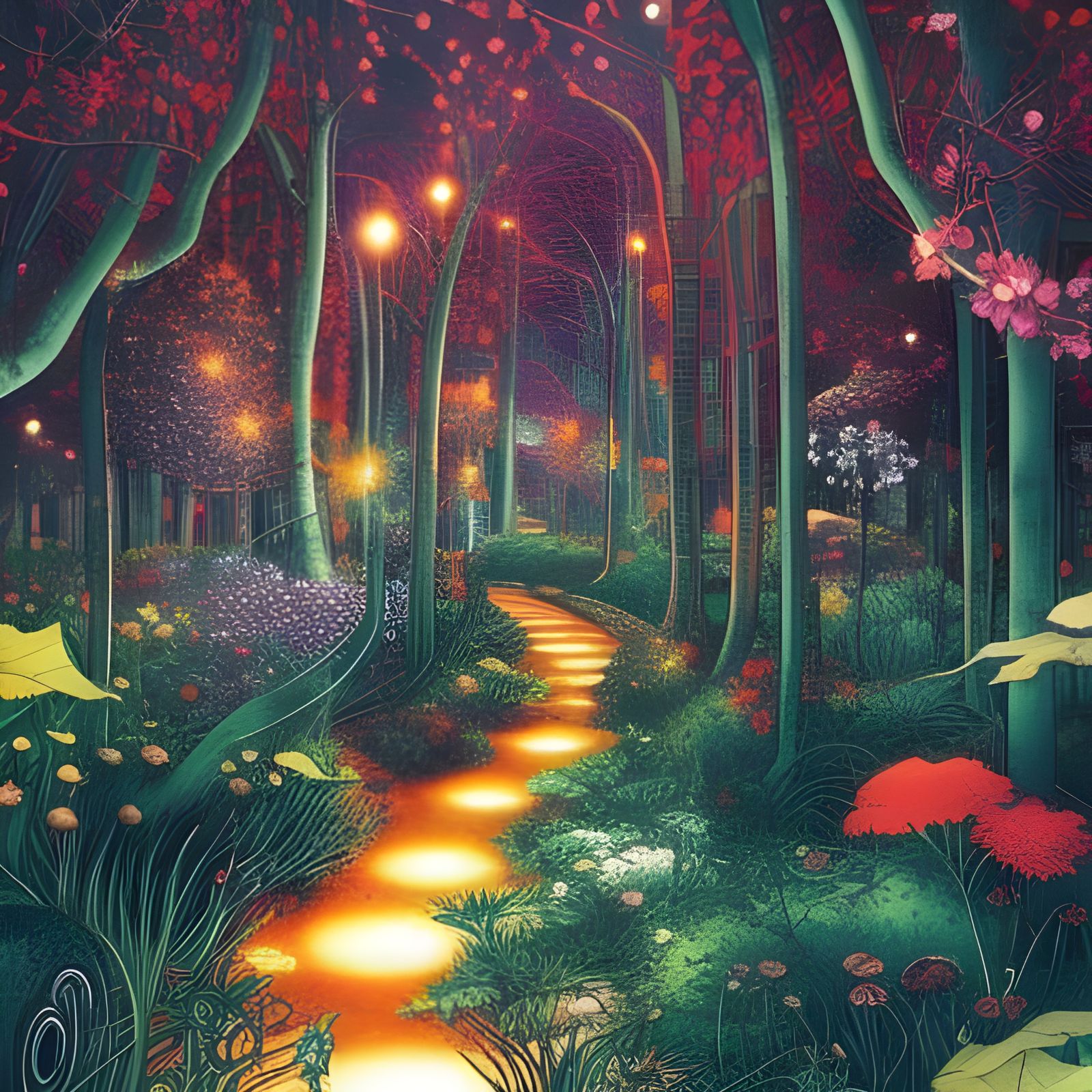 Magical Garden Leading to City of Light, Comic Cover