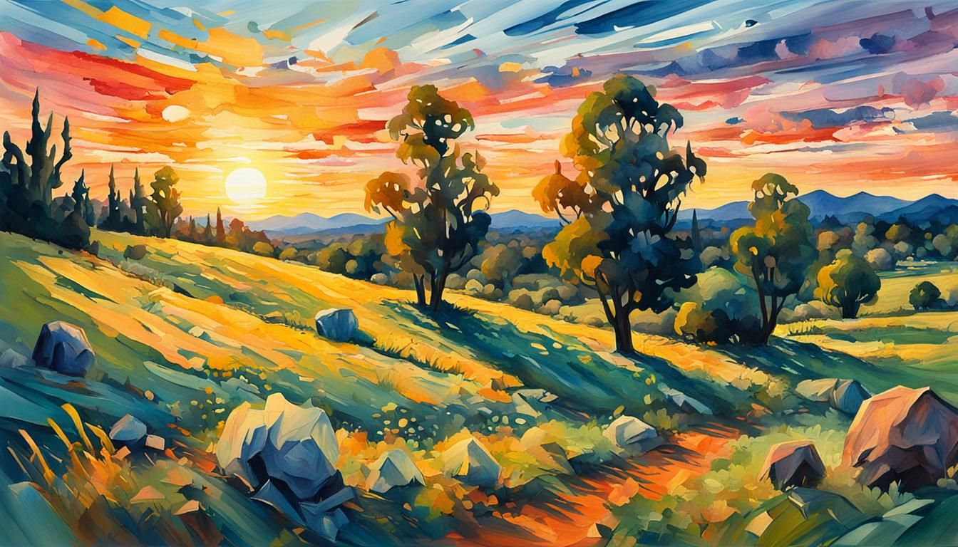 Epic Gouache Painting in Thick Brush Strokes