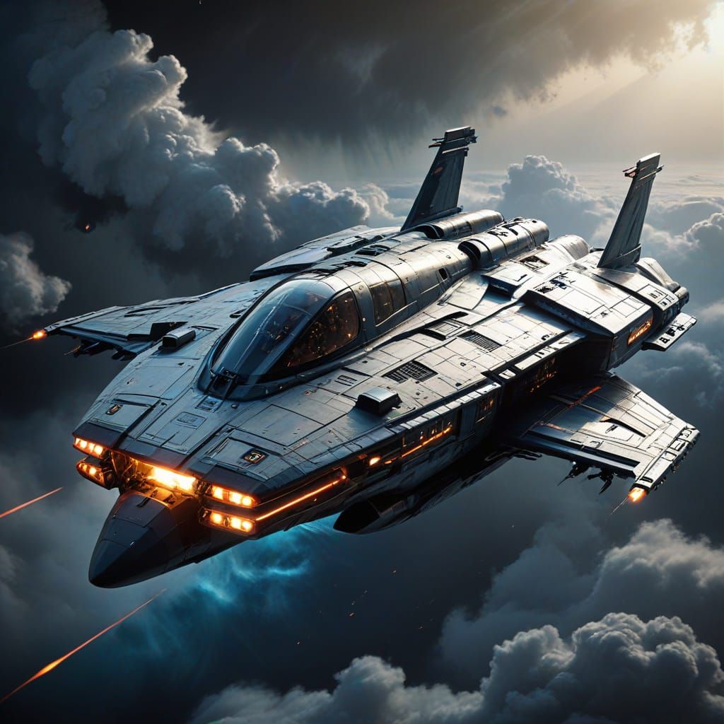 Epic Spacecraft Refit in Stunning Atmospheric Masterpiece