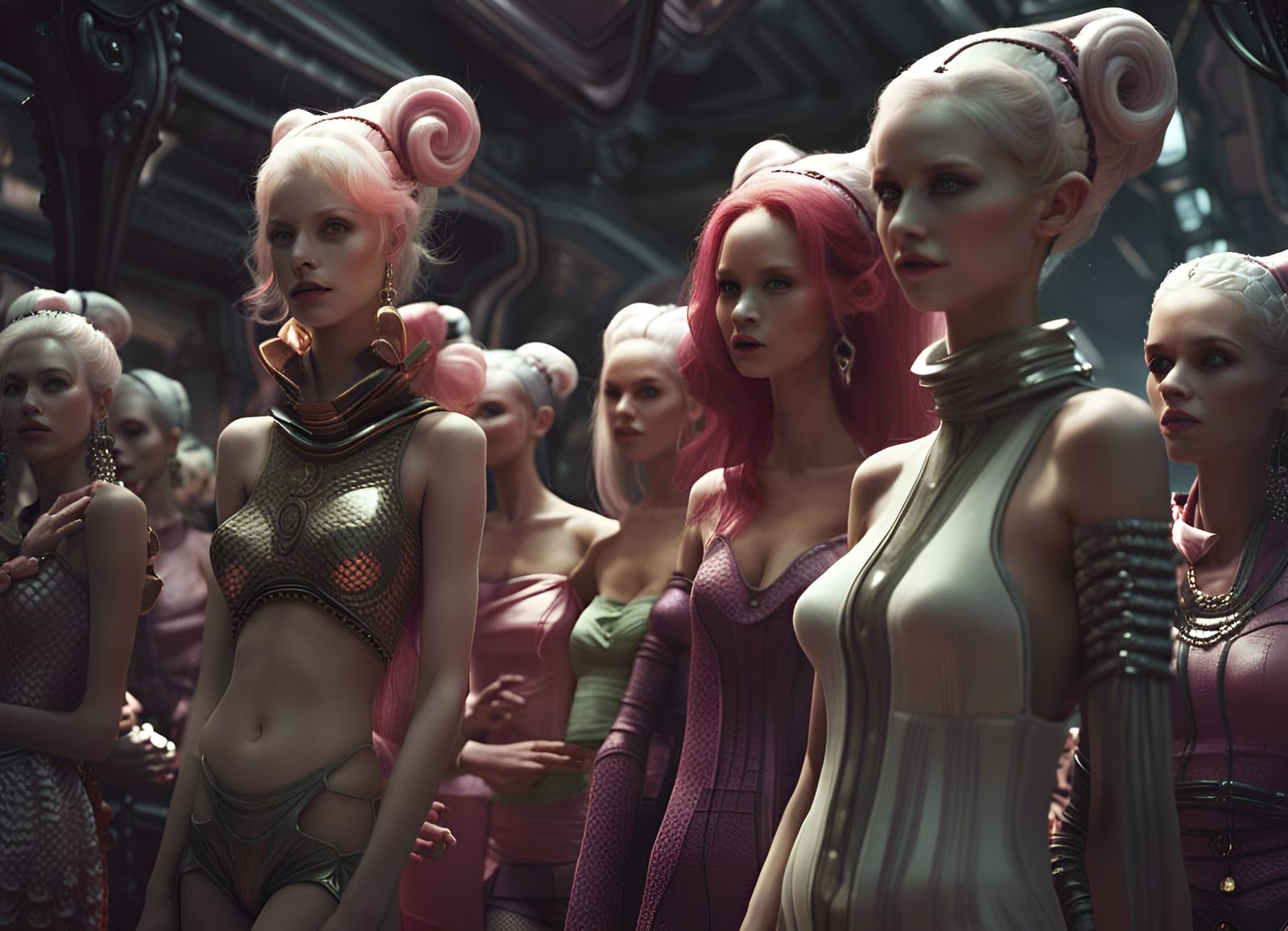 Outerspace Fashion Show Afterparty: Animated Girls and Alien...