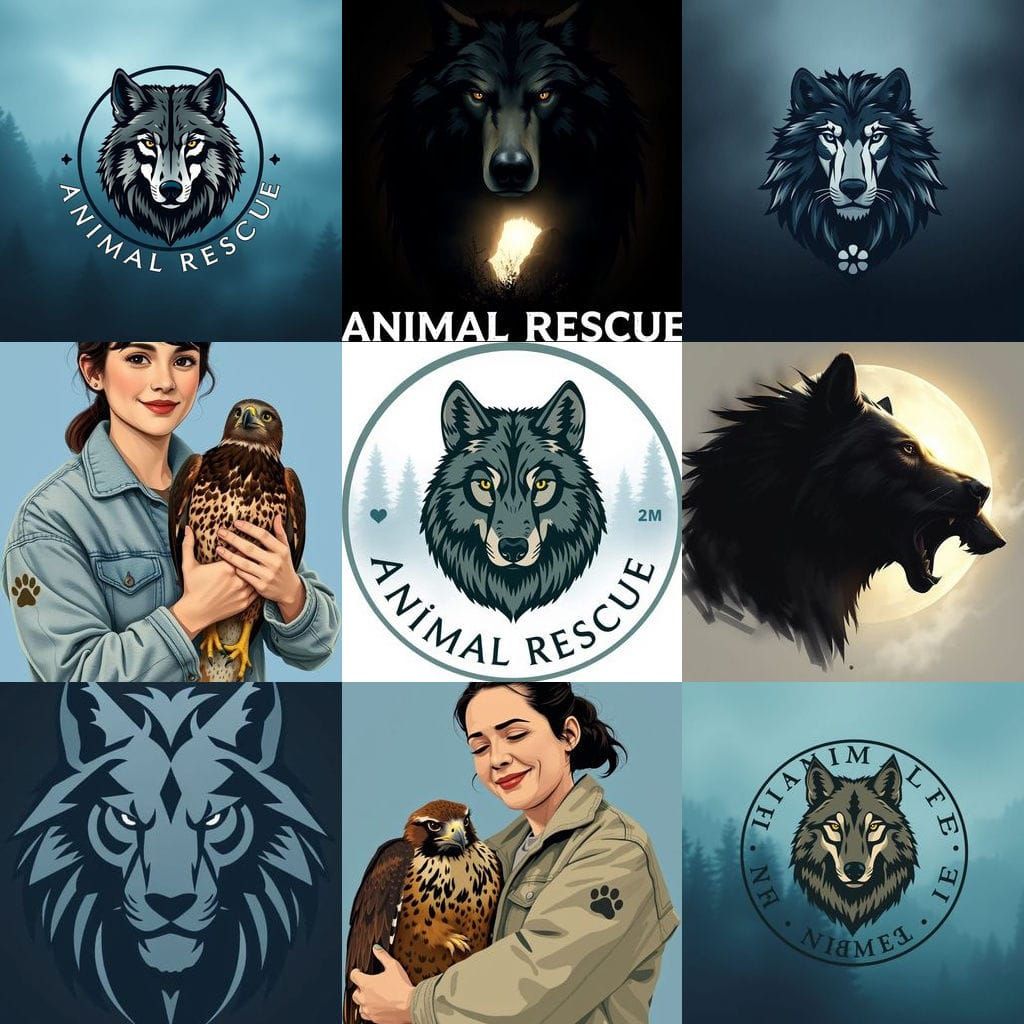 Serious Animal Rescue Logo Design