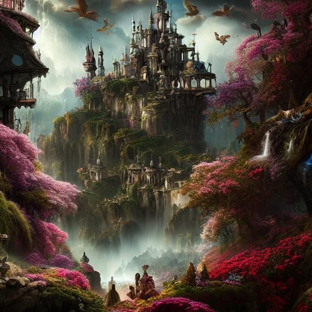 Epic Wonderland: Cinematic Digital Matte Painting
