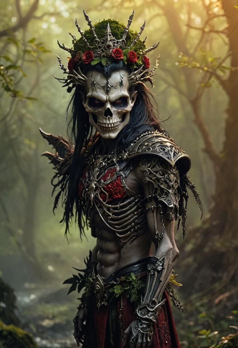 Majestic Skeleton Vampire Demon Portrait