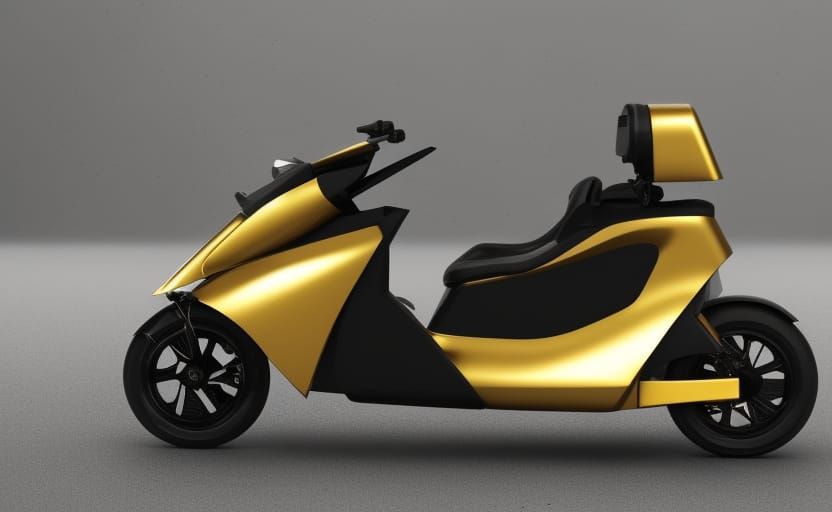 Mitsubishi Auriga Concept Motorcycle in Cyberpunk Style