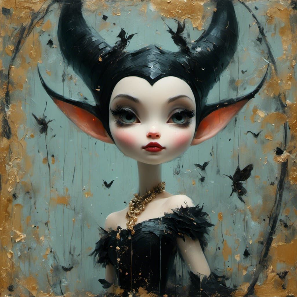 Lovely Maleficent Portrait in Soft Lighting