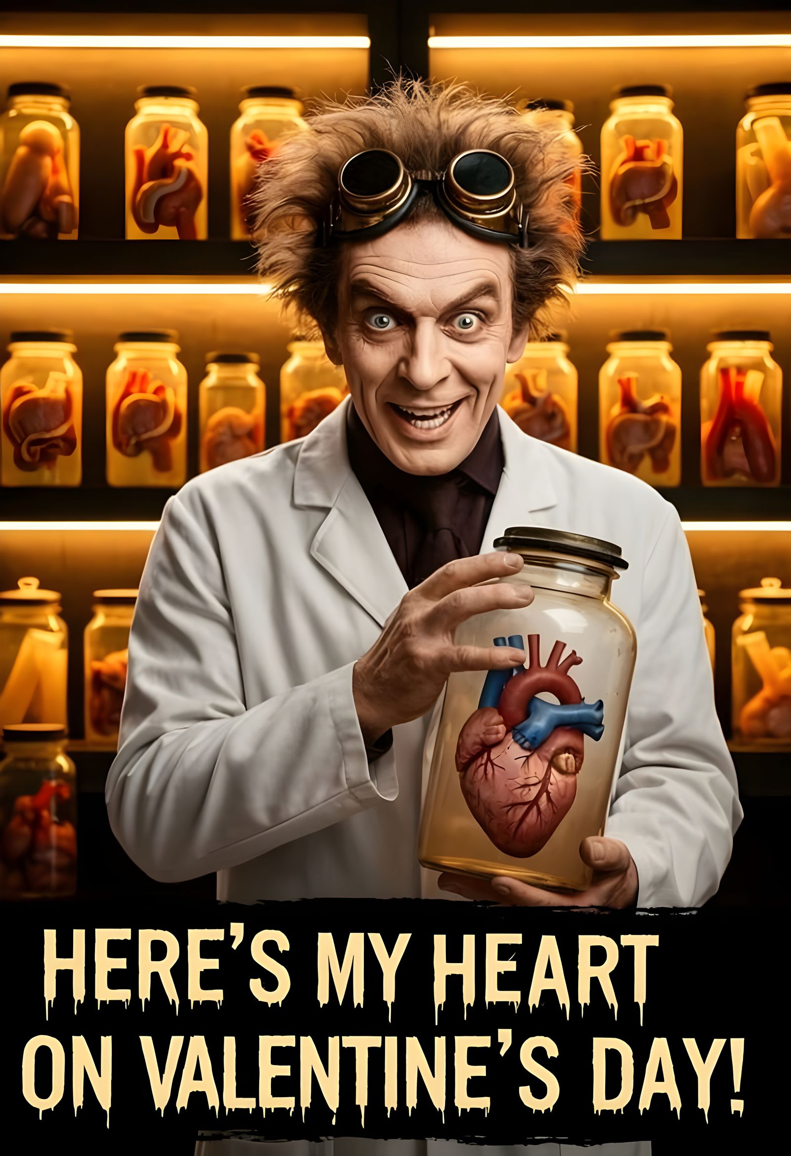 Peter Lorre Steampunk Mad Scientist with Human Heart