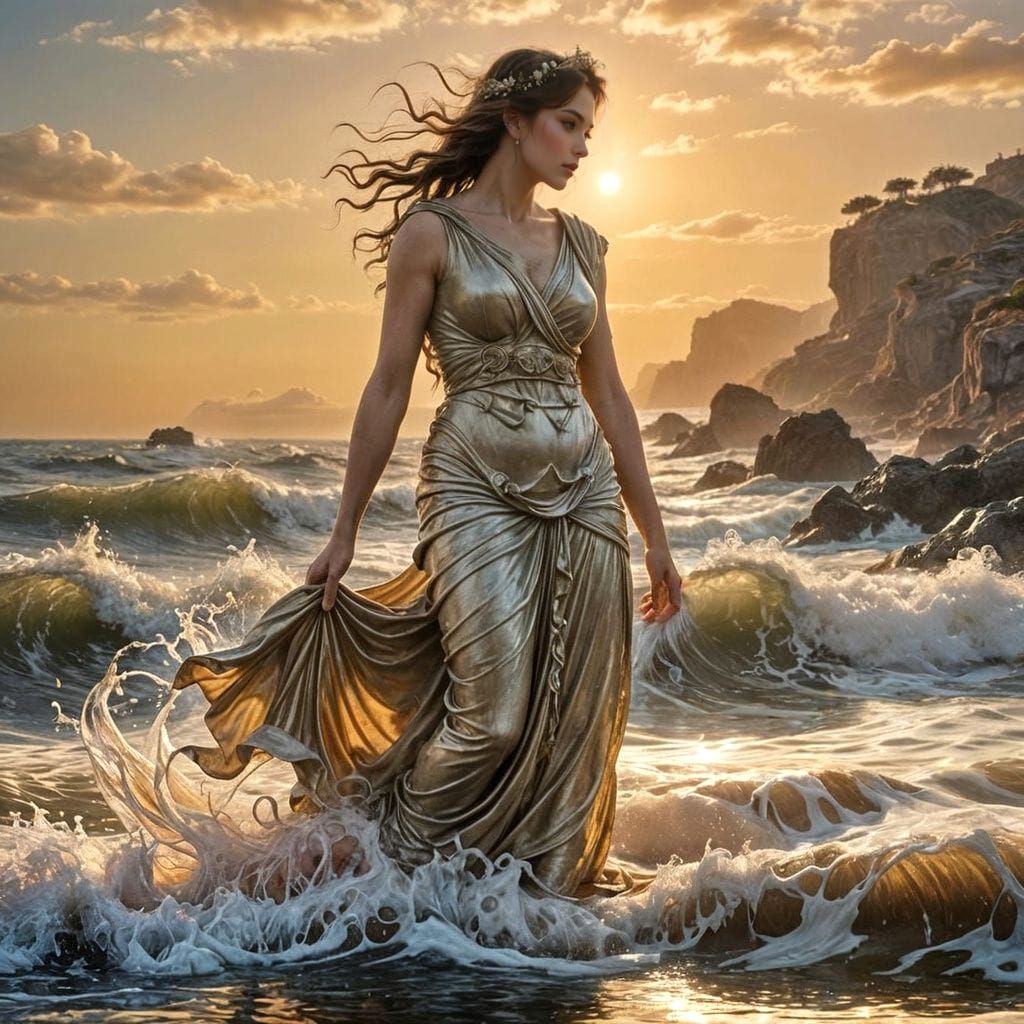 Heroic Birth of Aphrodite from the Sea Foam