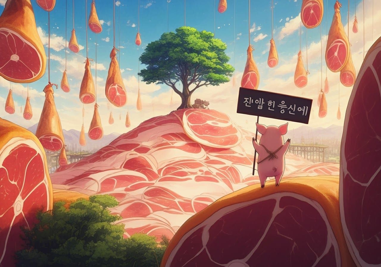 Ham Dreamscape in 3D Anime Style