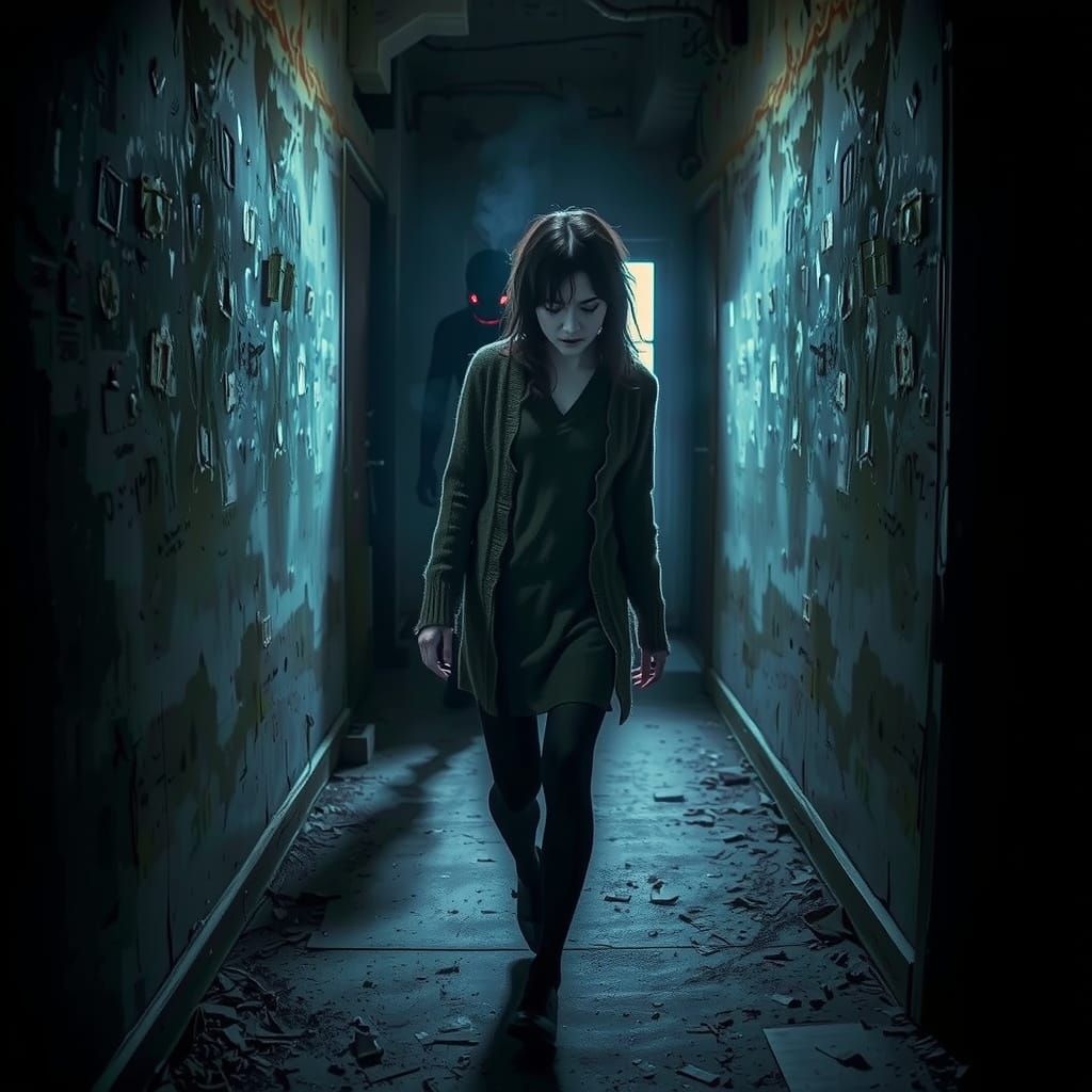 Frozen Fear in a Haunting Abandoned Lair