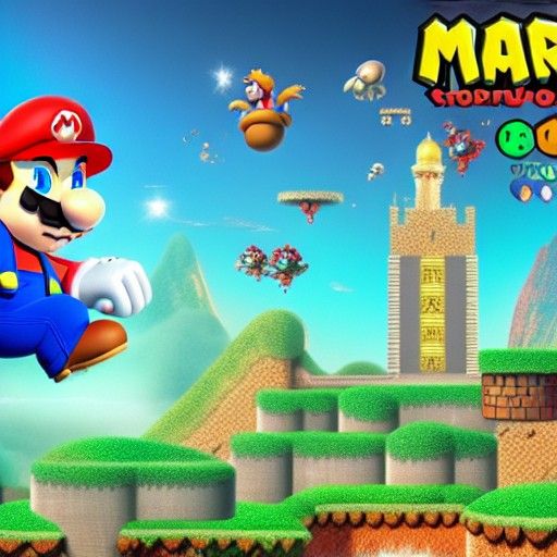 Detailed Super Mario Art: Fantasy Concept