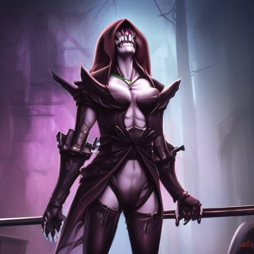 Fantasy Female Boss Fight Concept Art