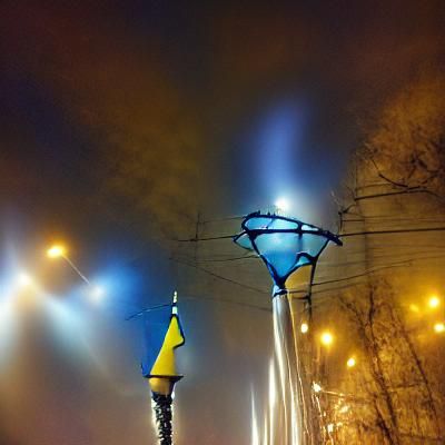 Kyiv Streetlights: An AI Interpretation