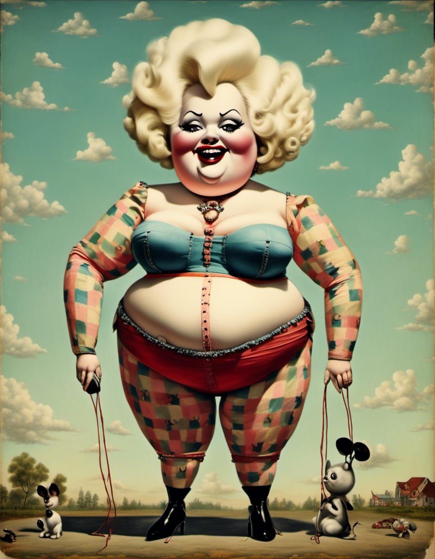 Realistic Photograph of an Obese Woman