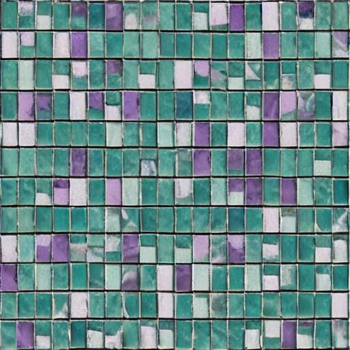 Floral Mosaic with Sugar Skulls in Teal and Jewel Tones