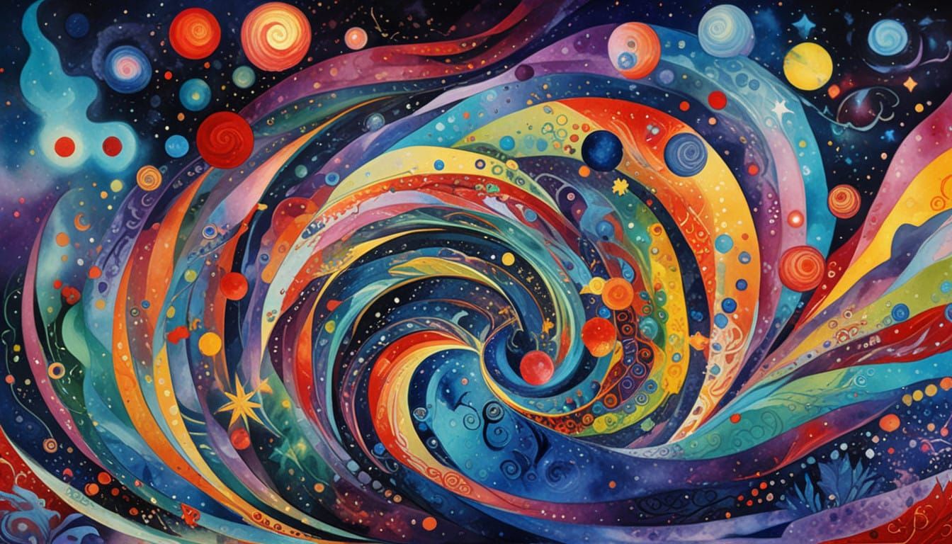 From a swirling vortex...