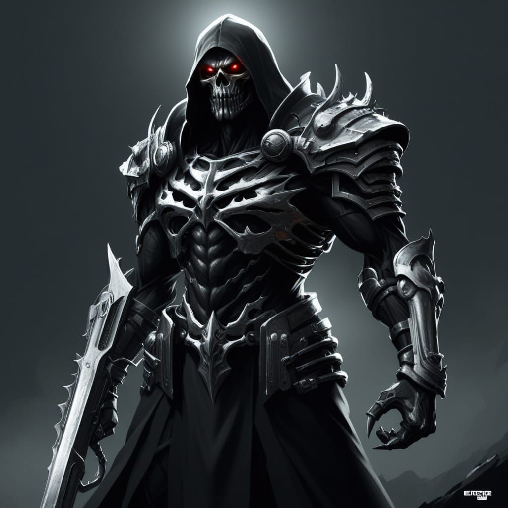 Grimdark Chrome: A Dark Metallic Aesthetic