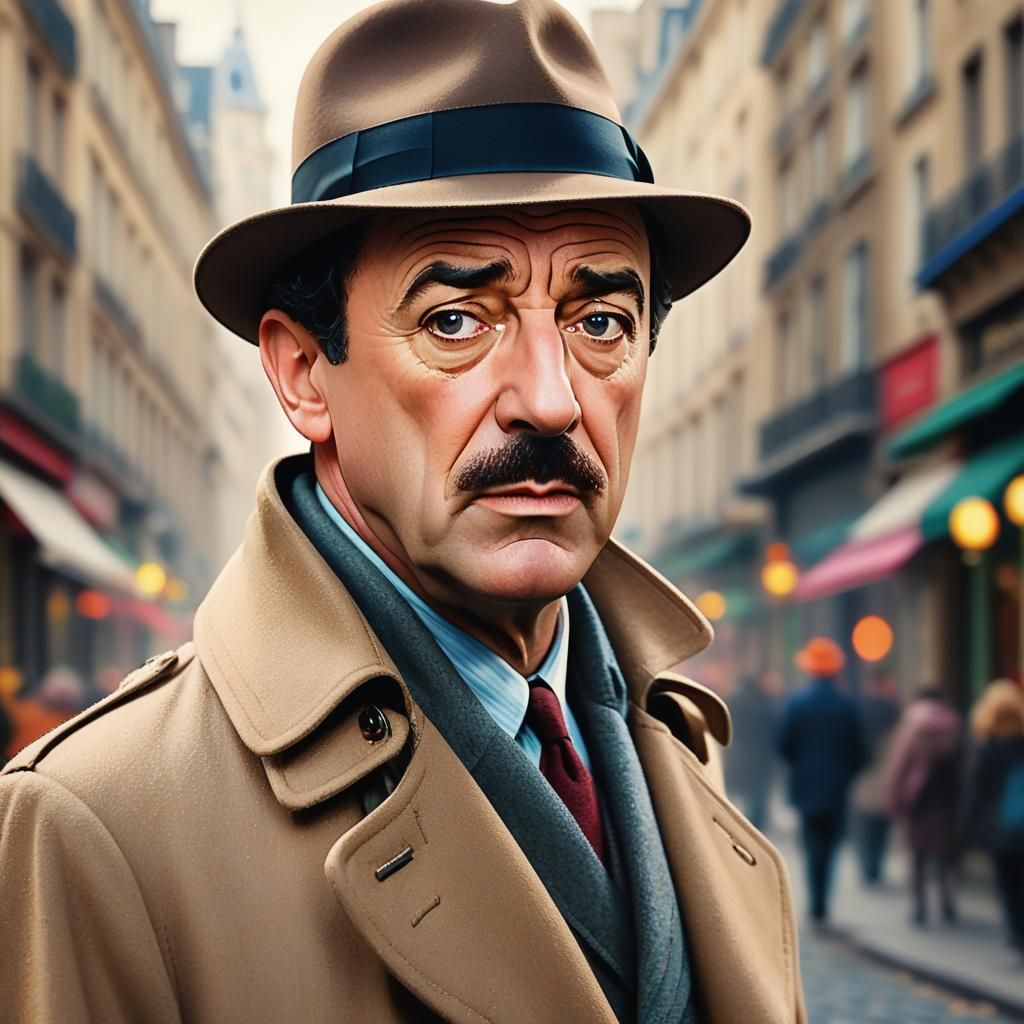 Inspector Clouseau Concept Art in Comic Book Style