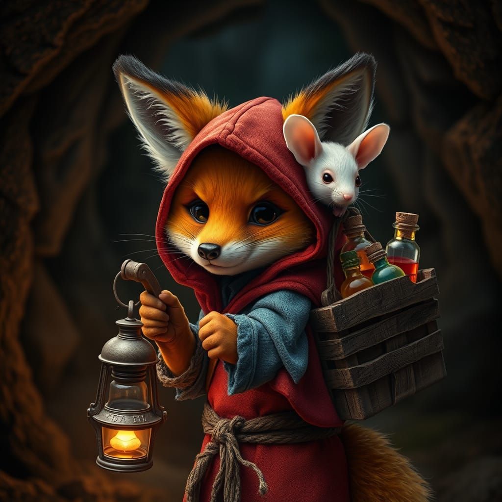 Mysterious Fox and Mouse Embark on an Epic Quest