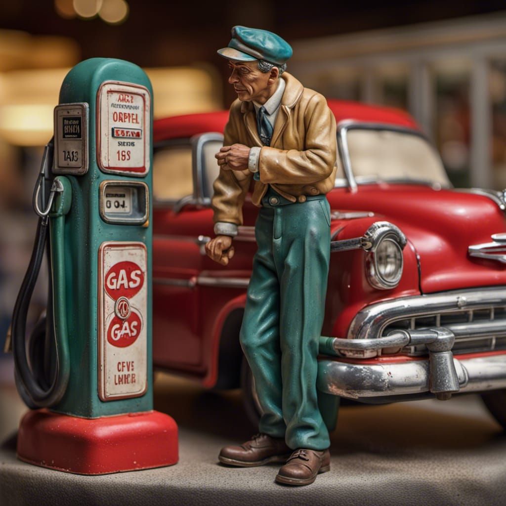 1950s Service Station Attendant