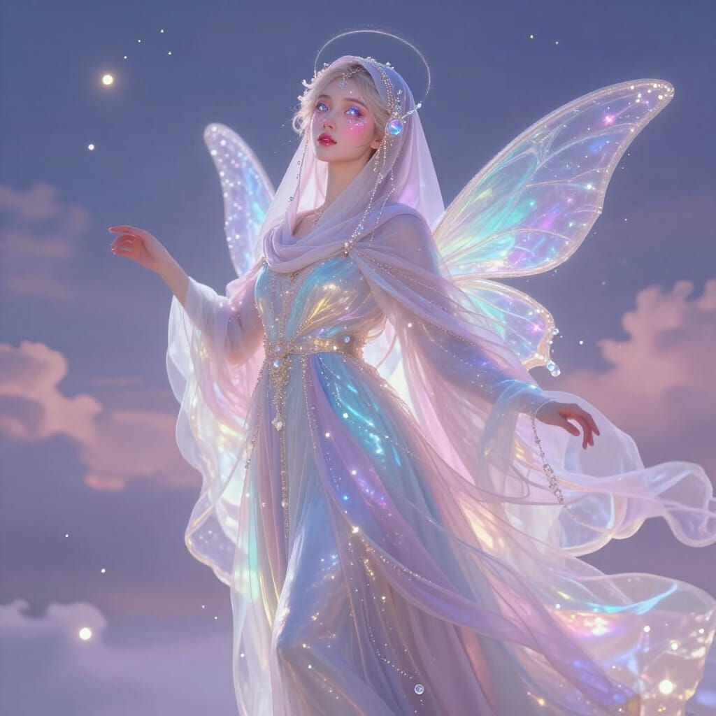 Ethereal Fairy Princess Born of Light and Color