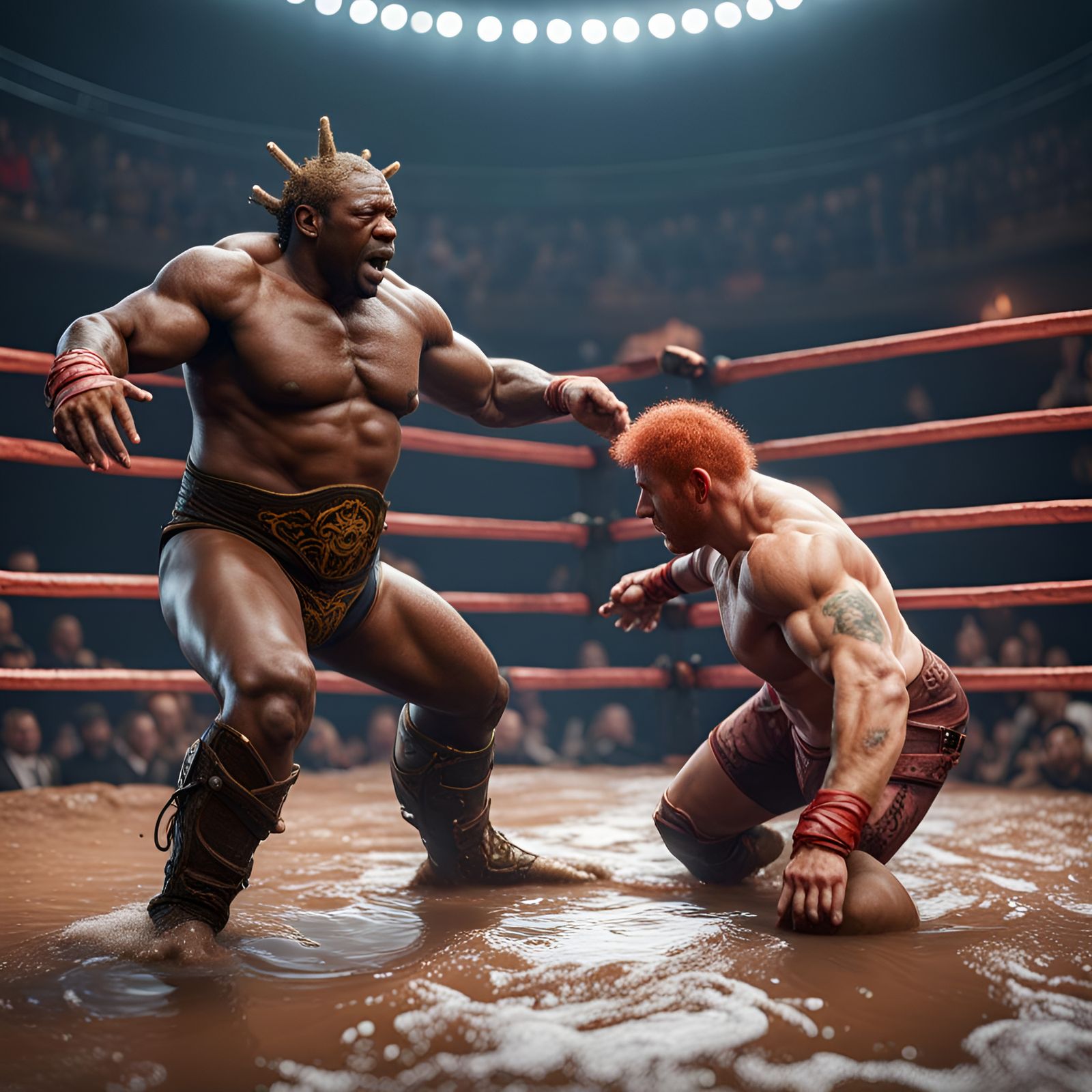 Muddy Waters vs Ginger Abyss: Pro Wrestling Art