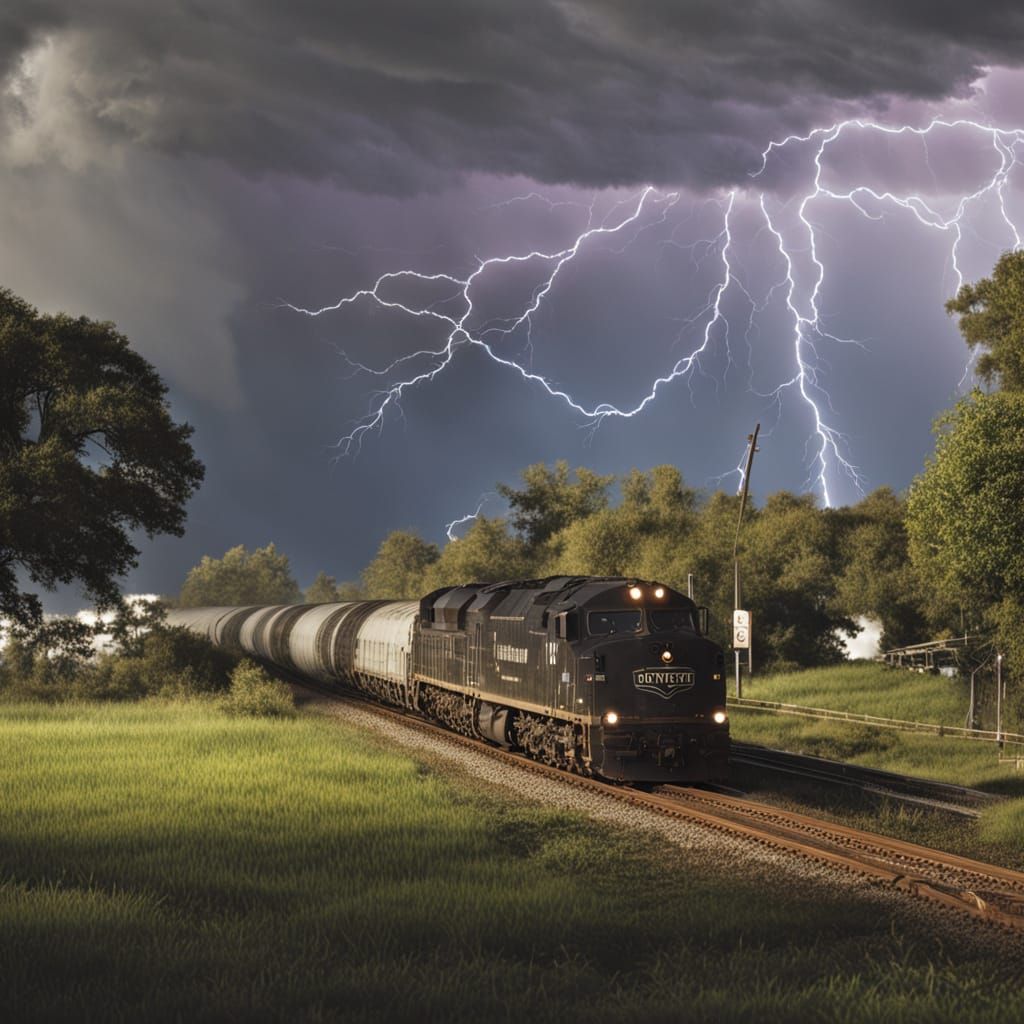 Supercell Thunderstorm with Flanking Line