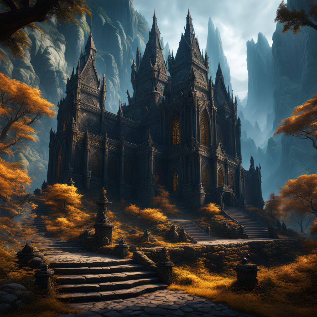 Dark Paladin in Detailed Matte Painting