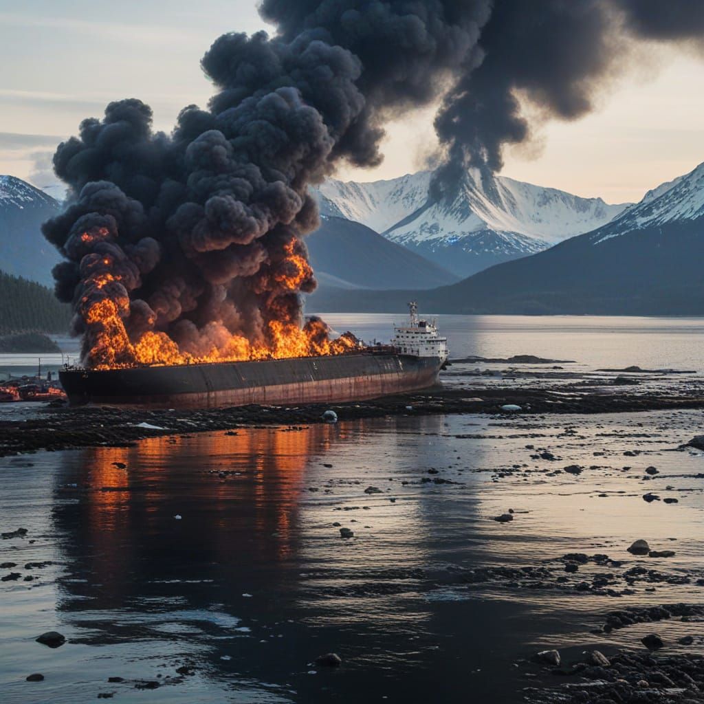 Tragic Oil Spill in Alaska, 1989