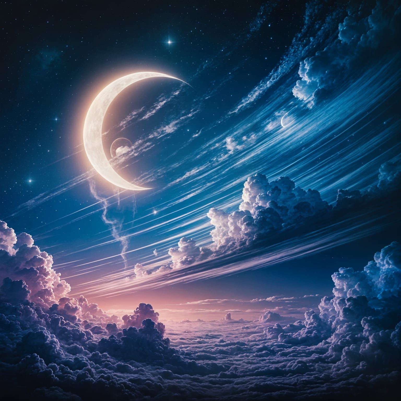 Ethereal Moonlit Celestial Encounter